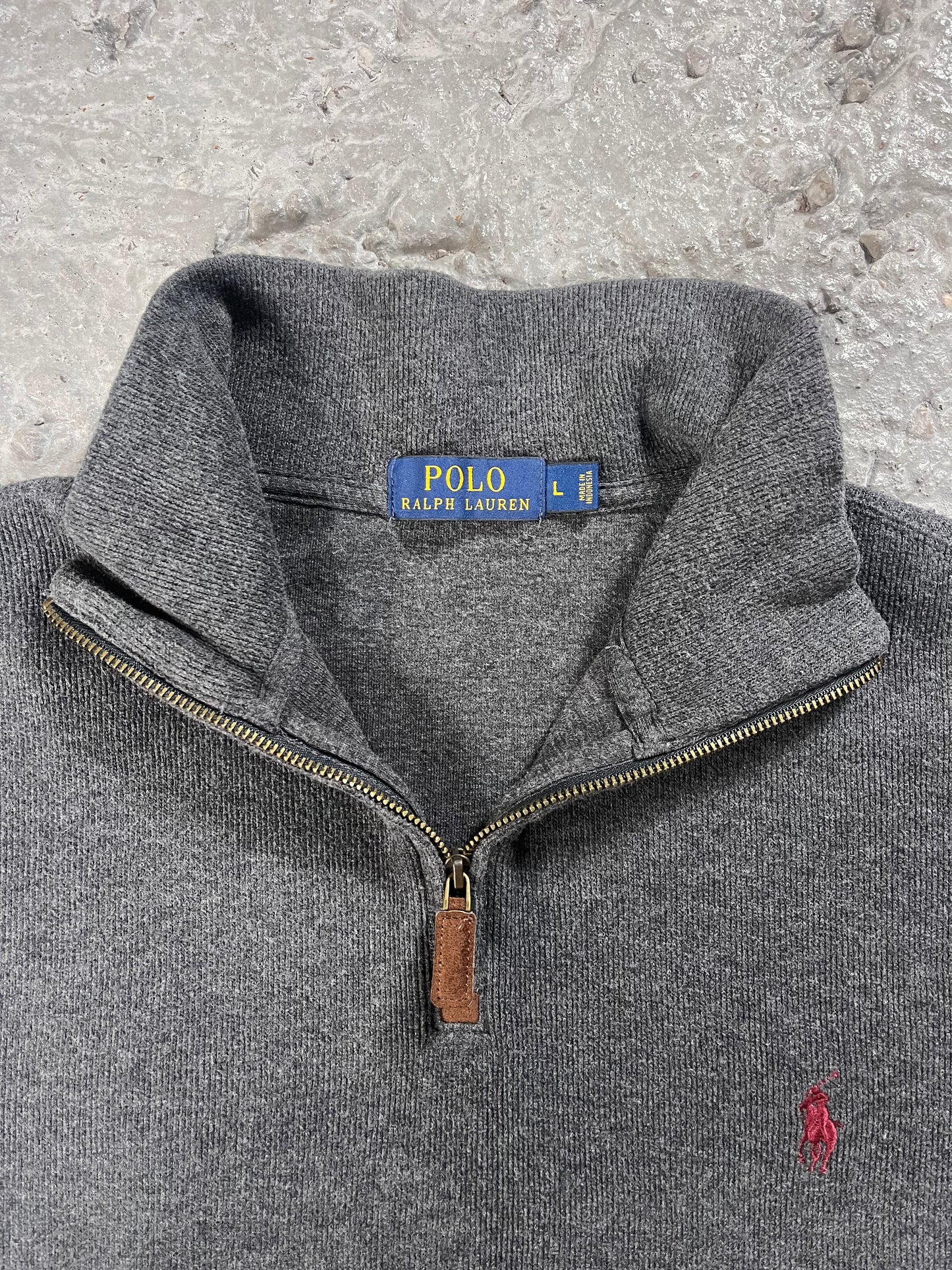 Vintage Ralph Lauren quarter zip grey