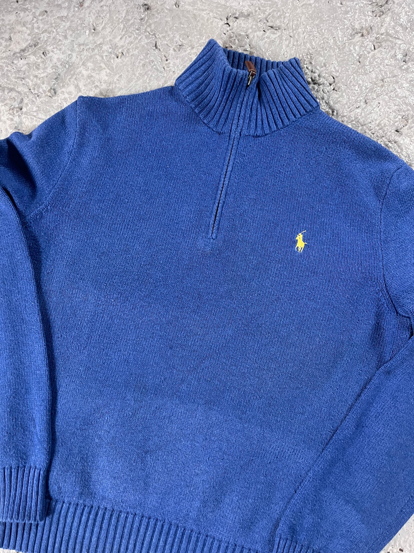 Vintage Ralph Lauren quarter zip blue