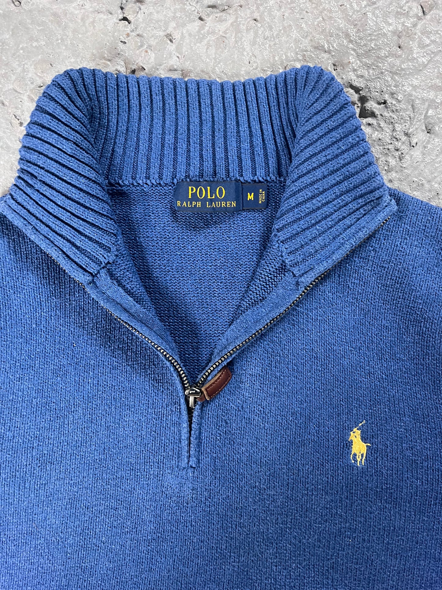 Vintage Ralph Lauren quarter zip blue
