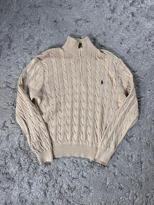 Vintage Ralph Lauren quarter Lauren cable knit