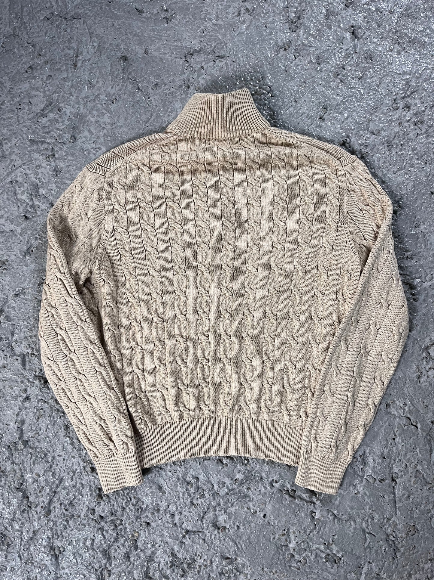 Vintage Ralph Lauren quarter Lauren cable knit