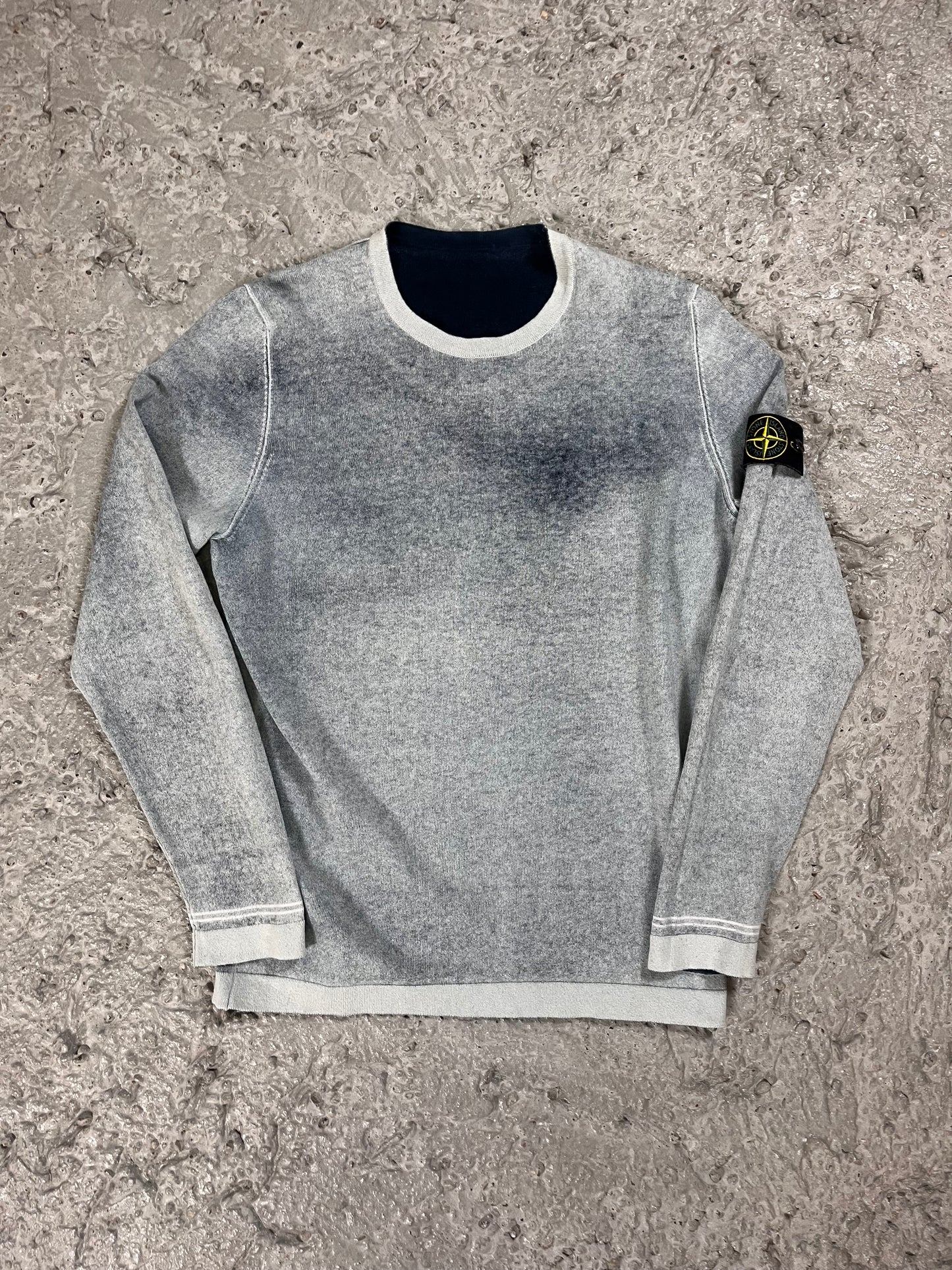 Stone Island reversible sweater blue