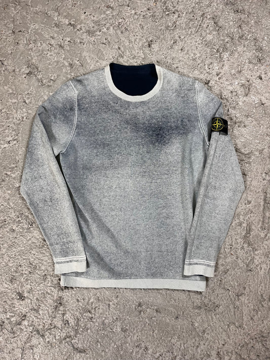 Stone Island reversible sweater blue