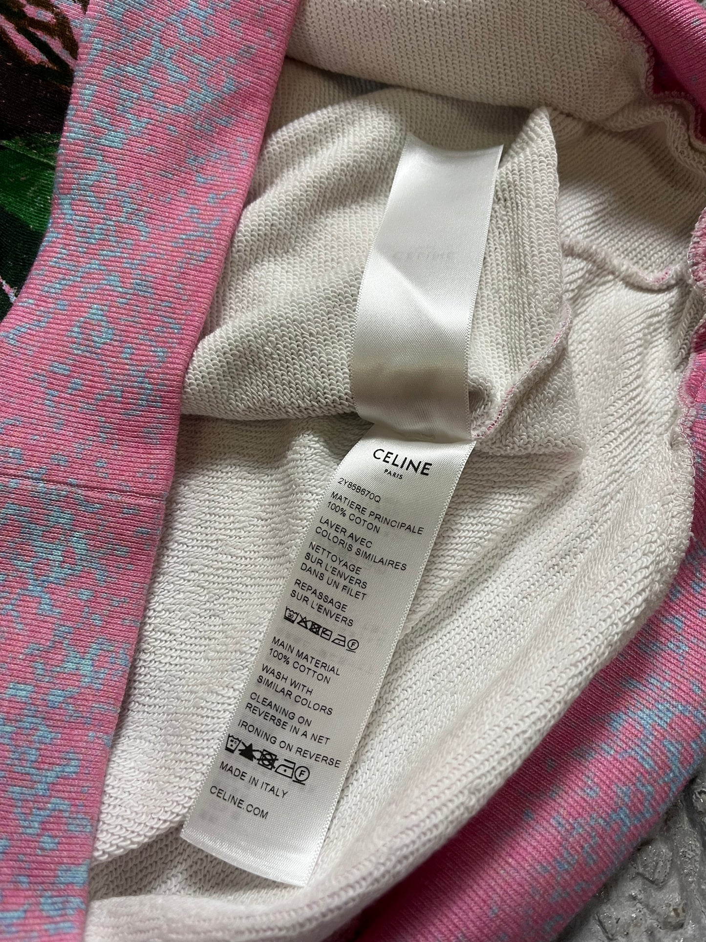 Celine Loose Ave 57 Sky Hoodie SS23 Heidi Slimane