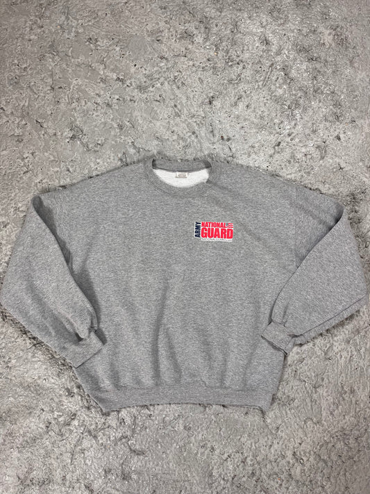 Vintage National Guard crewneck heather grey