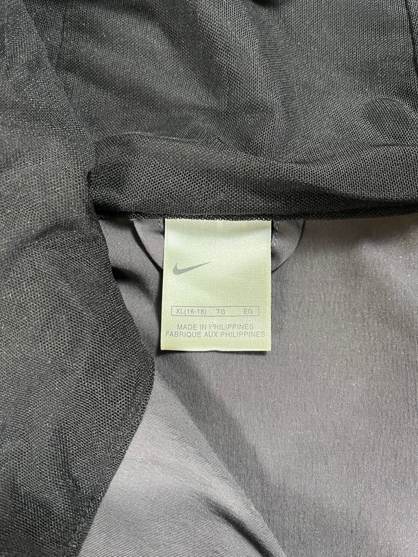 Vintage nike silver tab track jacket asymmetrical zipper windbreaker nylon