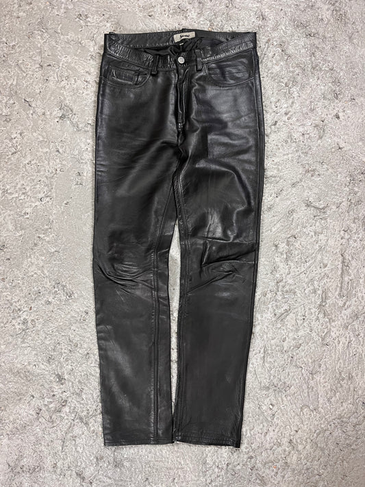 Acne studios leather pants black