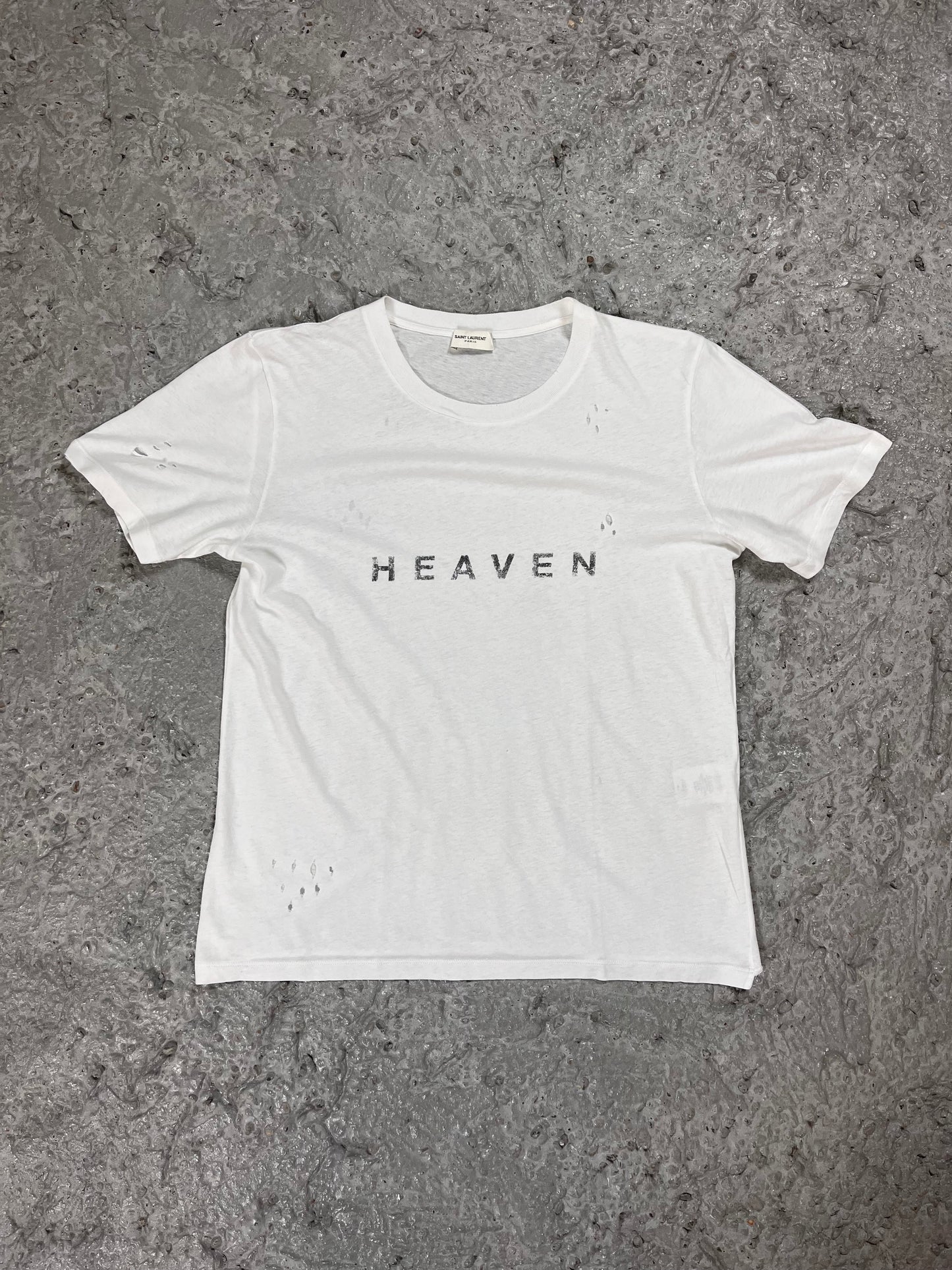 Saint Laurent SS17 “heaven’ distressed T-shirt