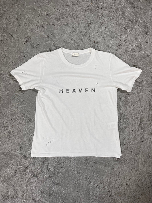 Saint Laurent SS17 “heaven’ distressed T-shirt